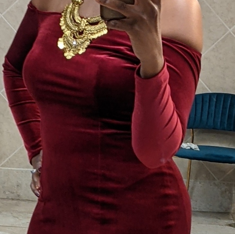 Velvet Bodycon gown